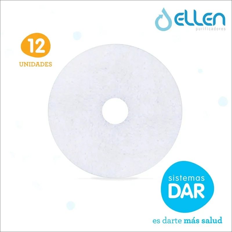 Prefiltros de porex incluidos para 3 años